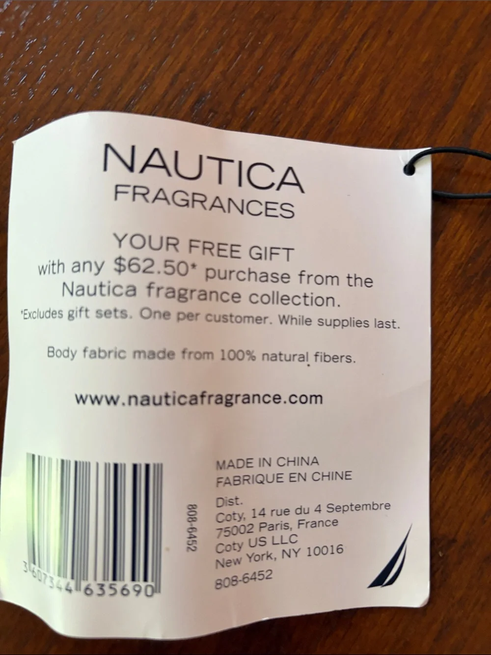 NWT Nautica Fragrances Duffle Bag Travel Gym Tote Gray Canvas Weekender